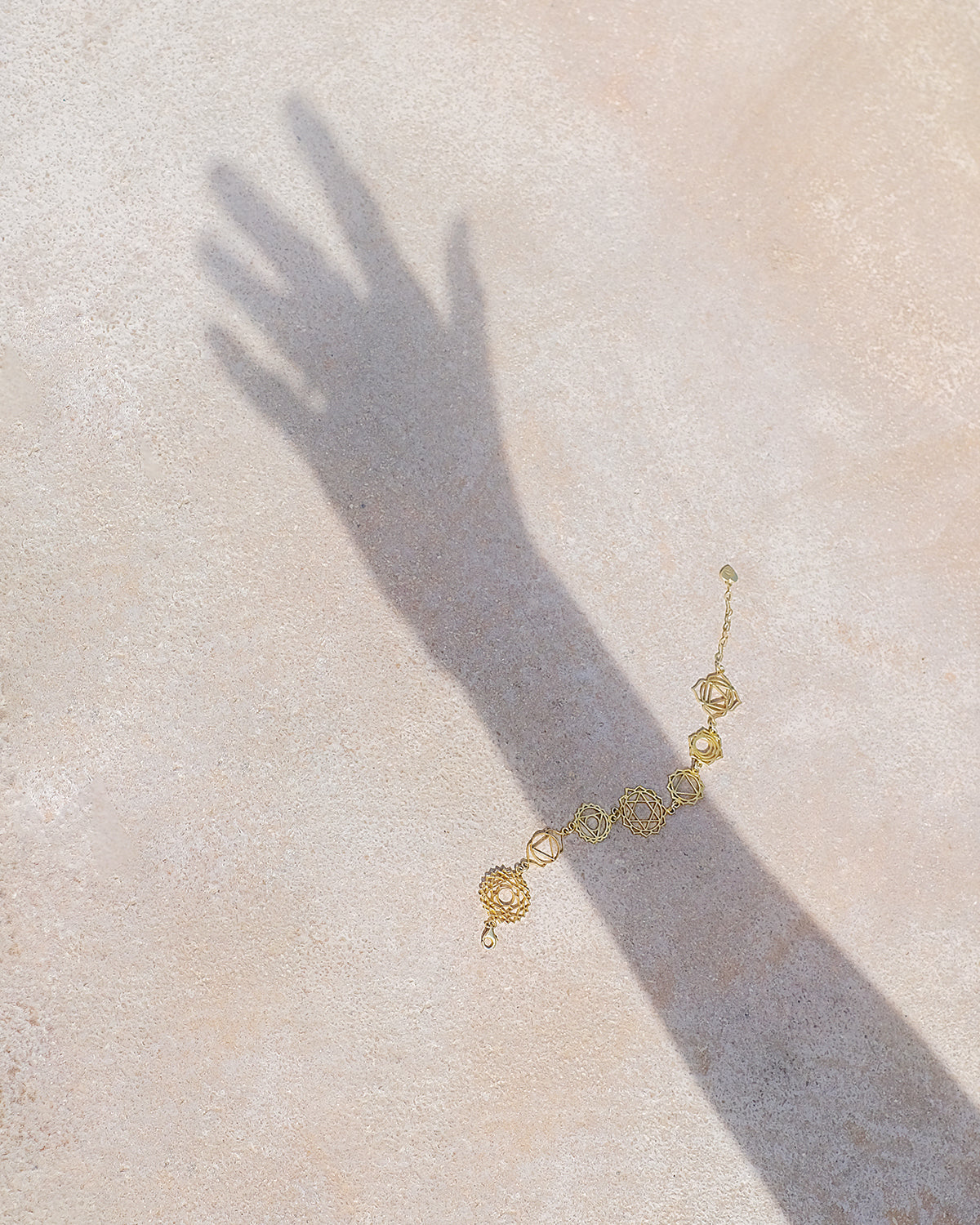 Bracelet Chakras Gold Plated