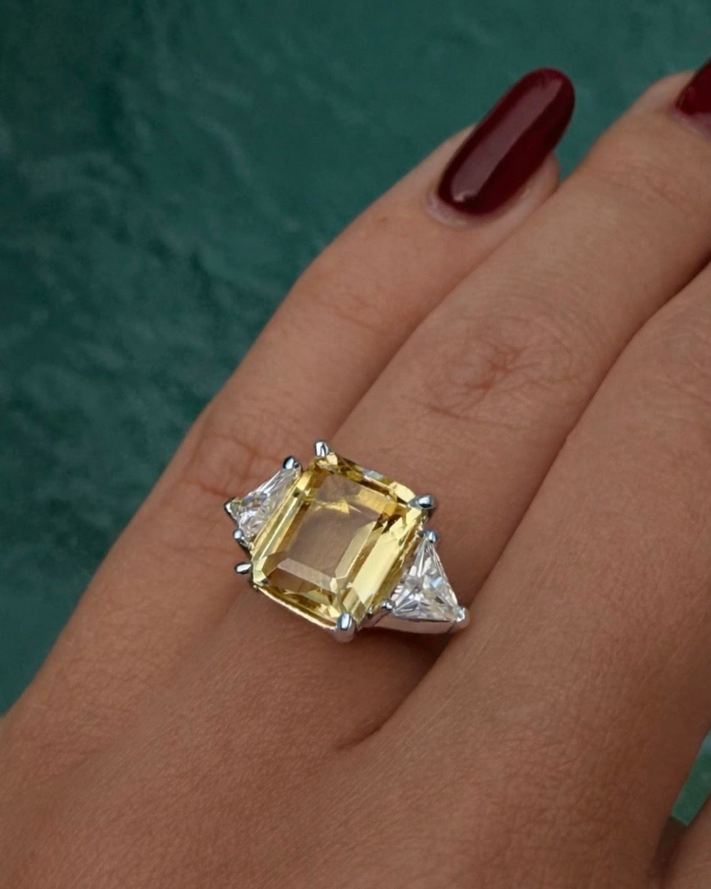 Ring Elegance with Citrine Silver