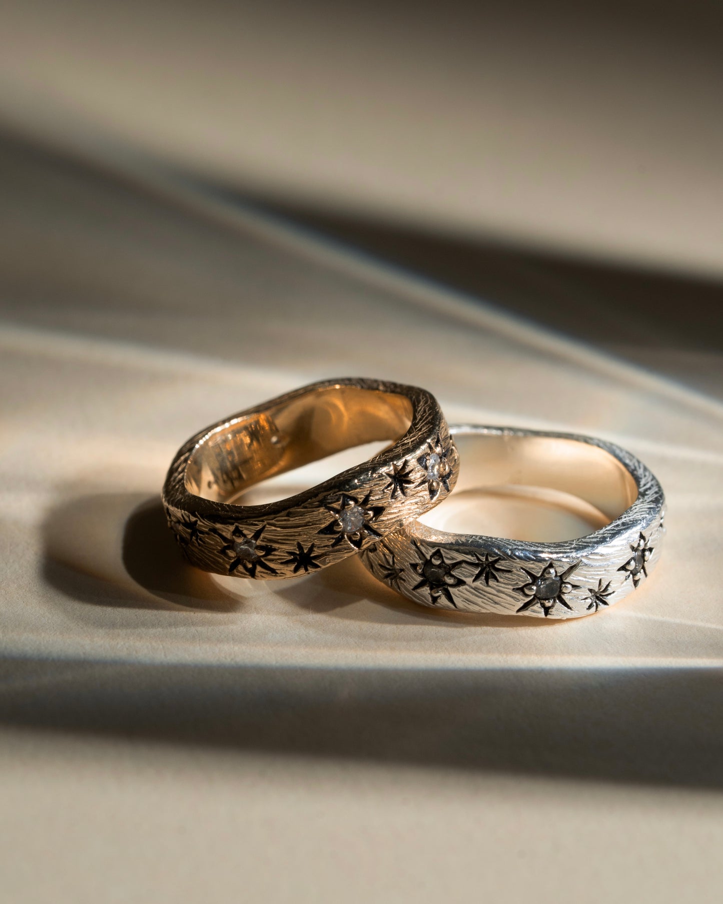 Ring Andromeda Galaxy gold plated