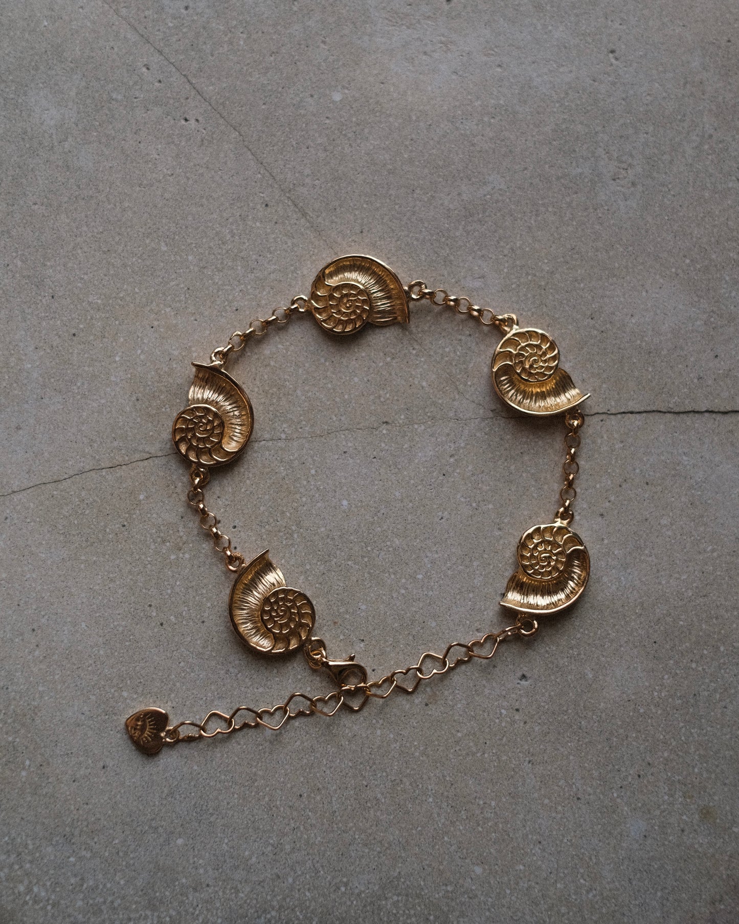 Bracelet nautilus gold plated