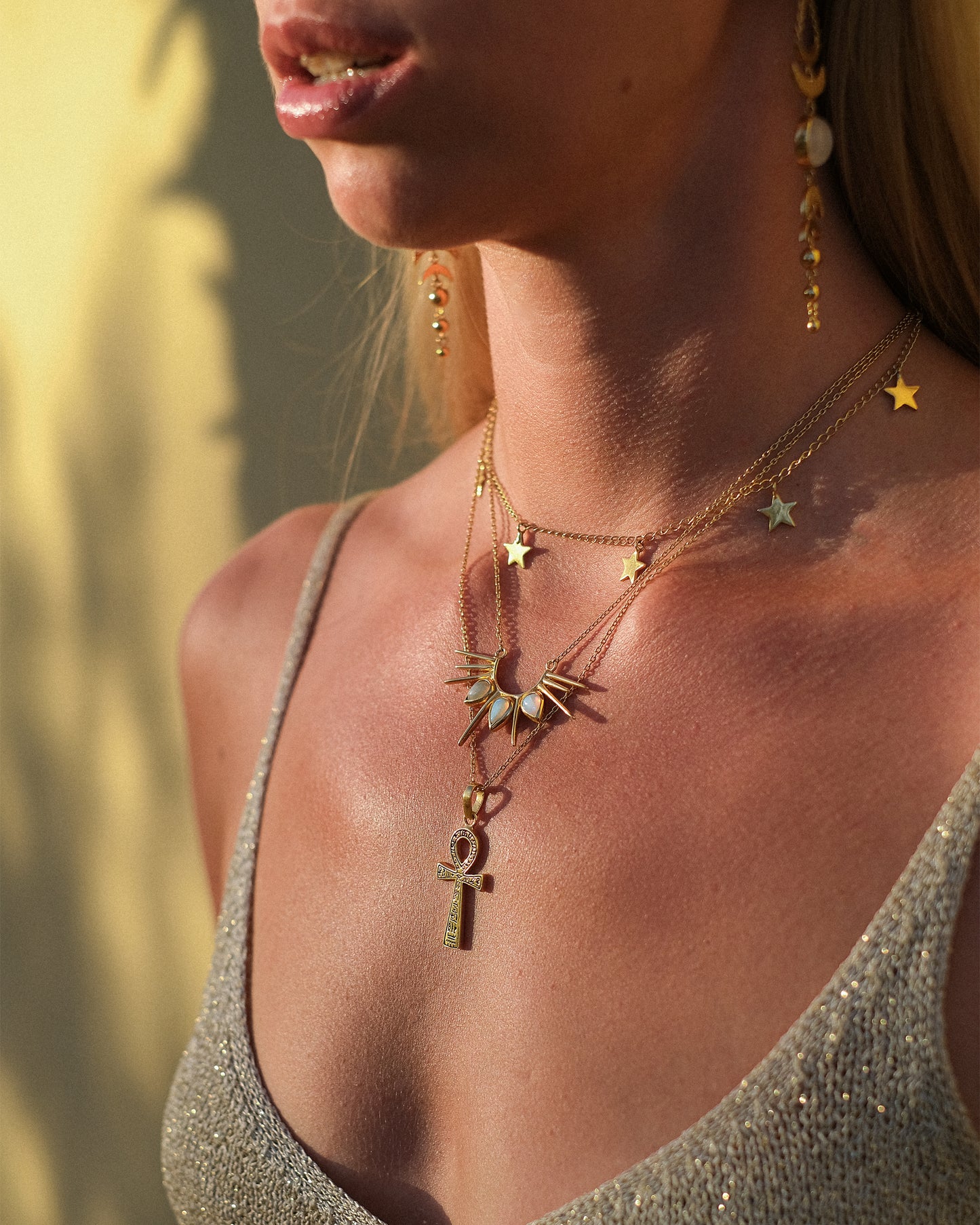 Necklace Ankh Gold Plated