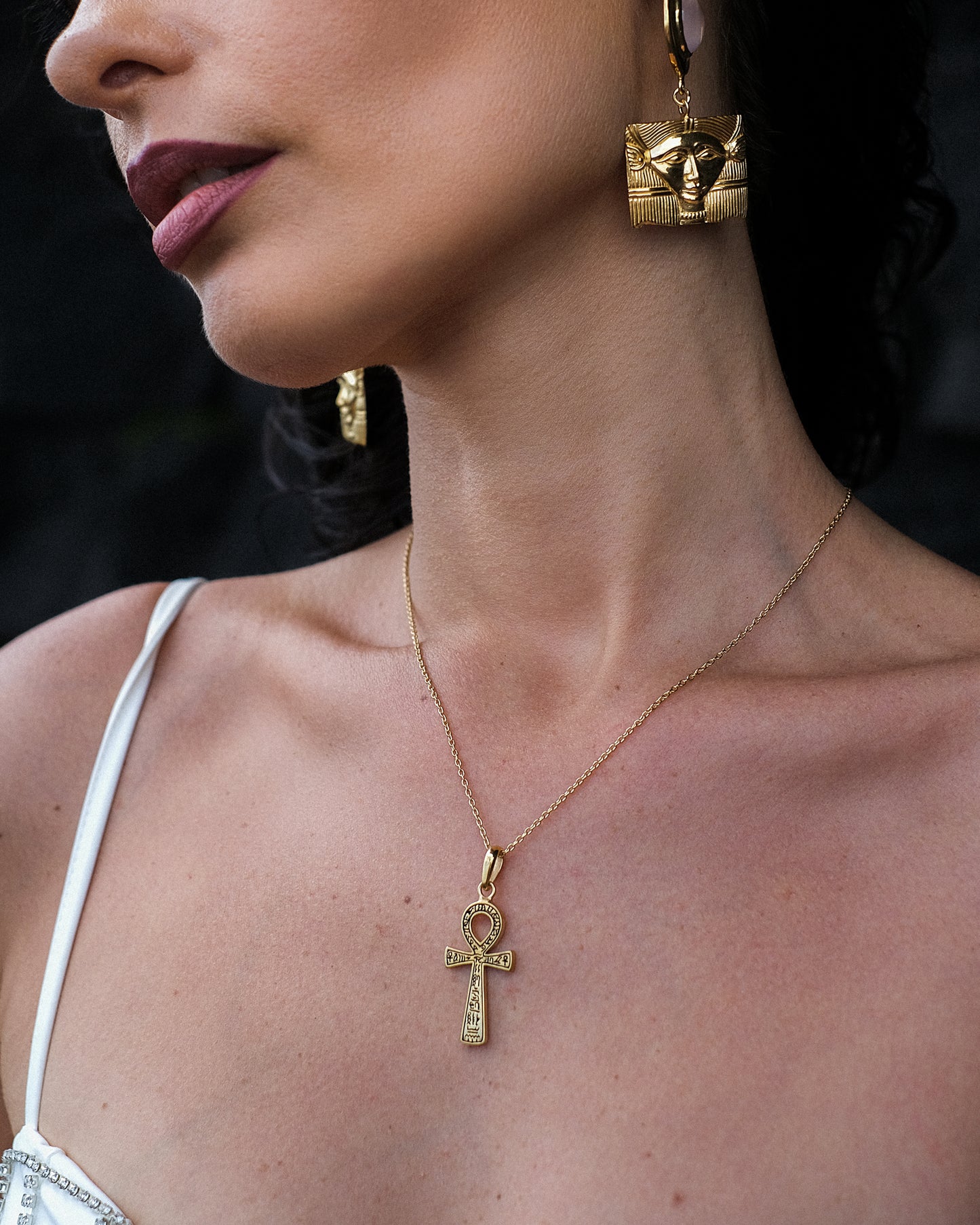 Necklace Ankh Gold Plated