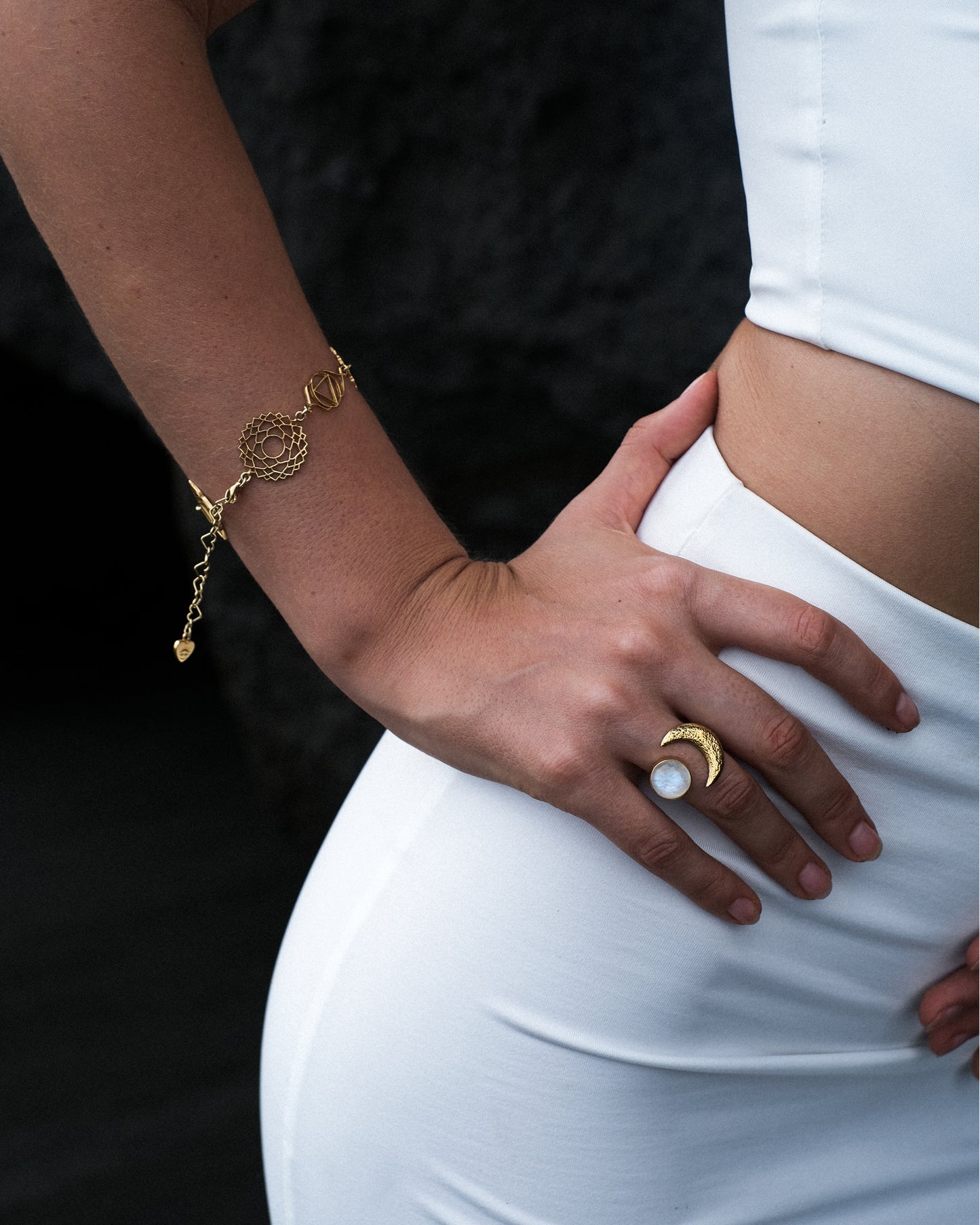 Bracelet Chakras Gold Plated