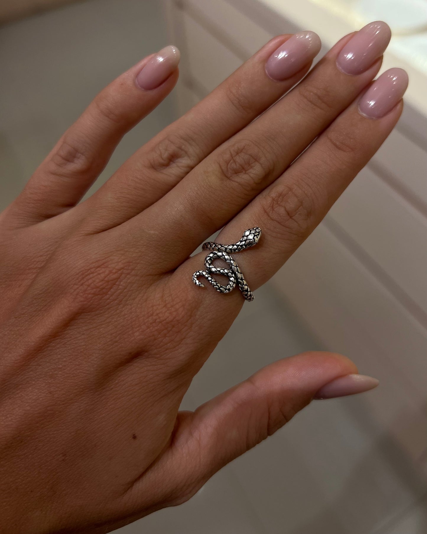 Ring kundalini silver