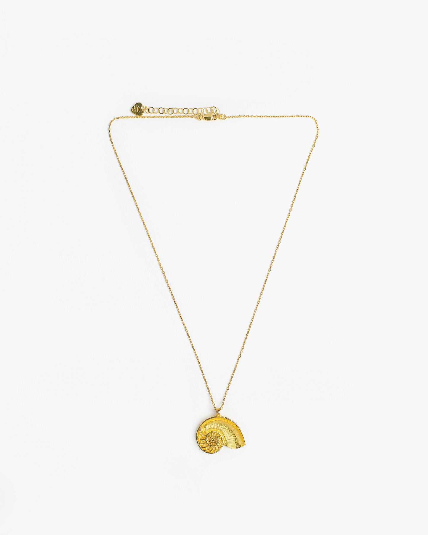 Necklace Nautilus Fibonacci Gold Plated