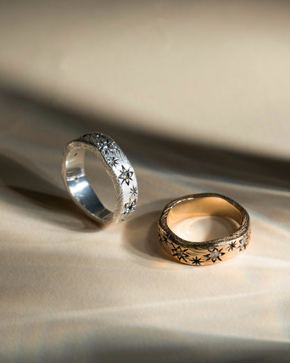Ring Andromeda Galaxy Silver