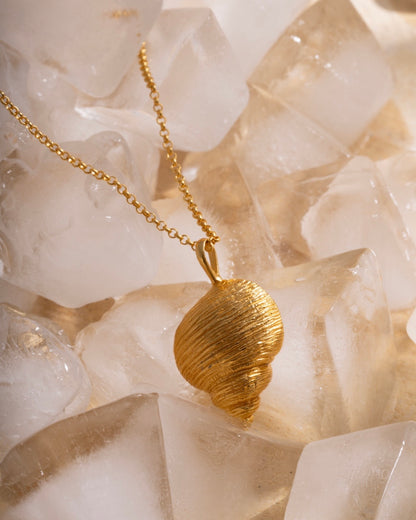 Necklace Spiral Shell gold plated