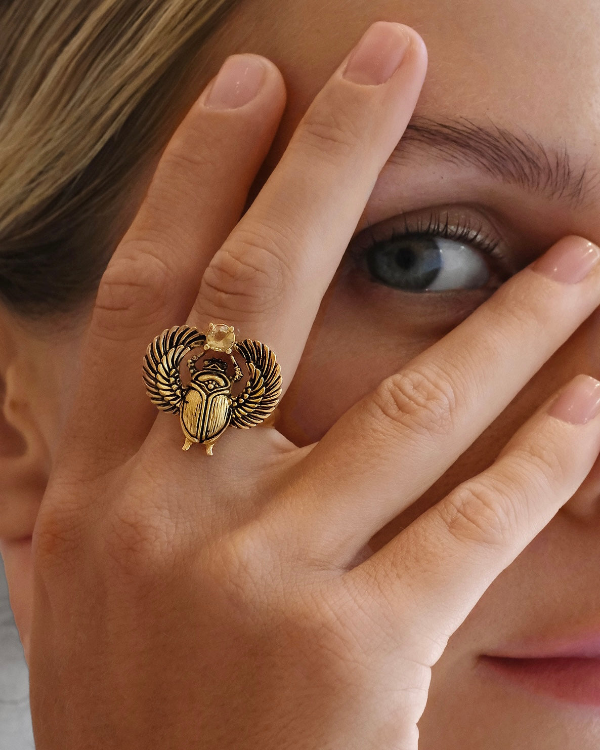 Ring Scarabeus Gold Plated