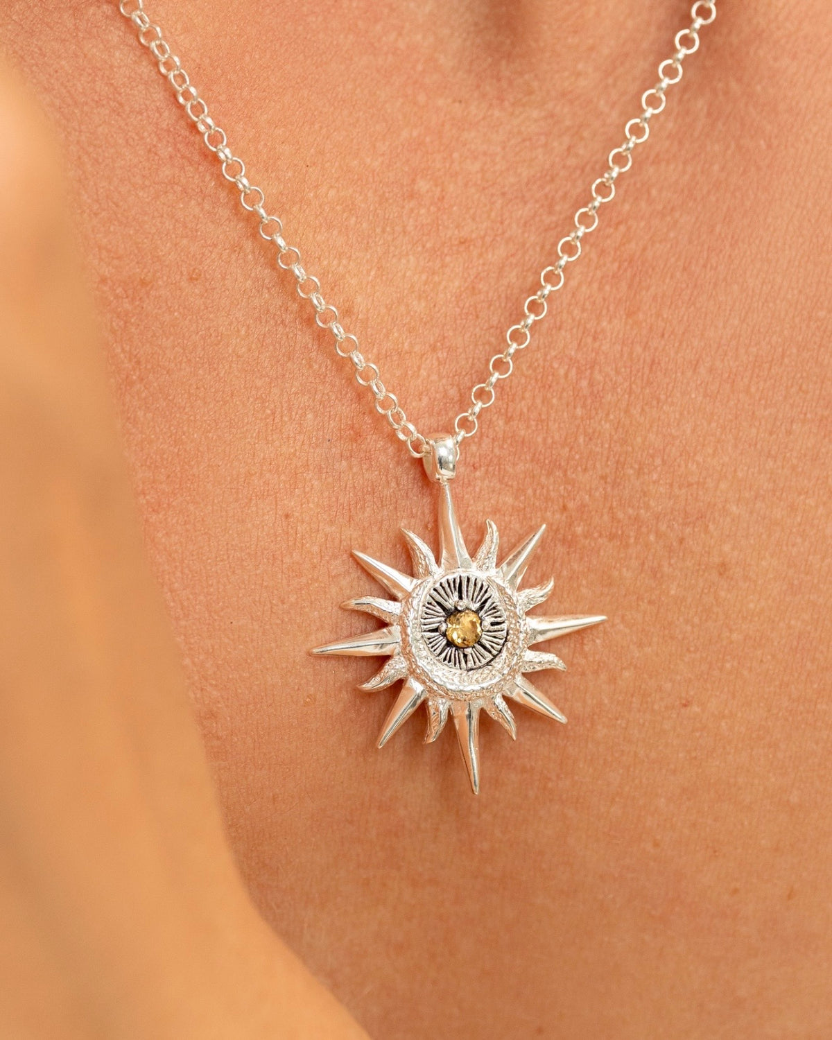 Guiding Star Necklace Silver