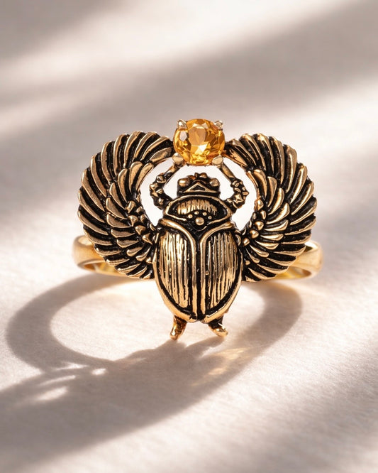 Ring Scarabeus Gold Plated