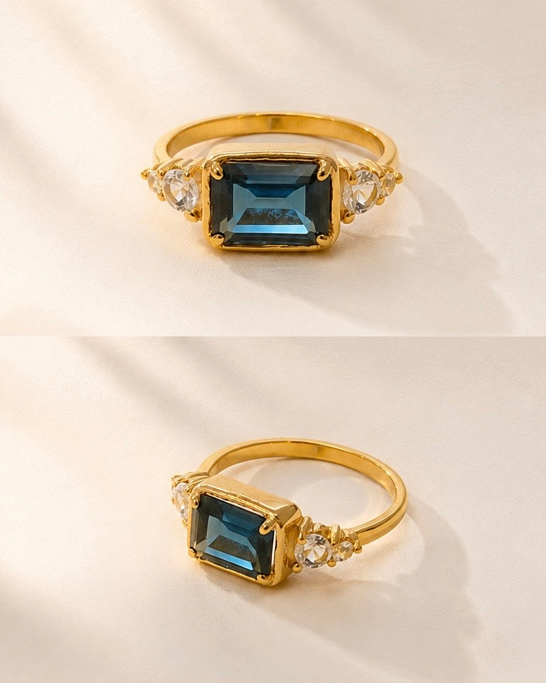 Ring The Empress London blue topaz