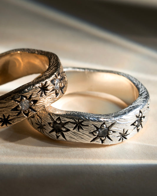 Ring Andromeda Galaxy Silver