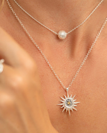 Guiding Star Necklace Silver