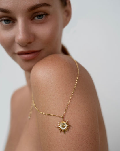 Guiding Star Necklace Gold Plated, handcrafted jewelry by Celestera in Bali