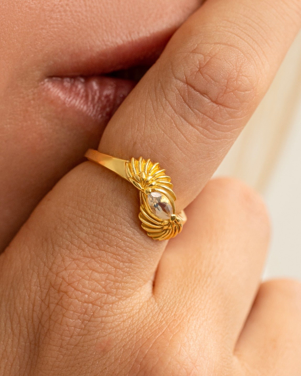 Ring 11:11 gold plated