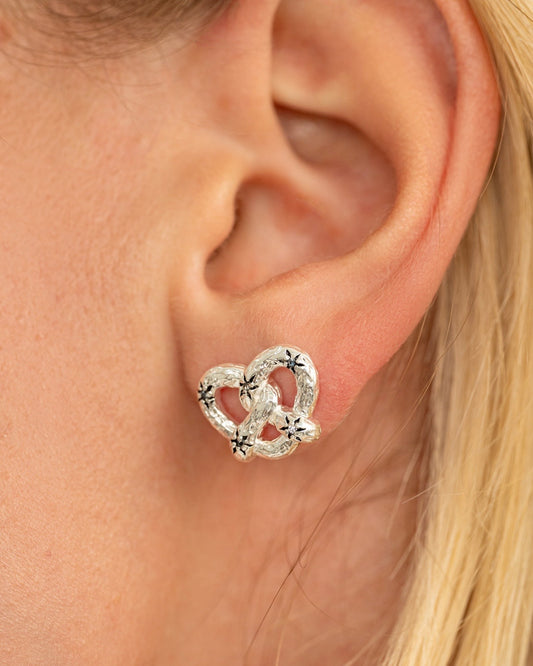 Earrings Cosmic Pretzel Silver