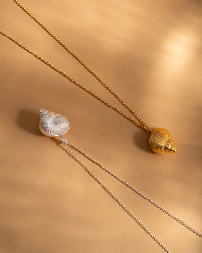 Necklace Spiral Shell gold plated