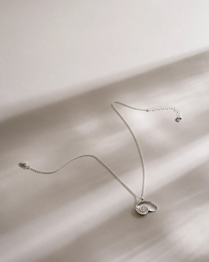 Necklace Nautilus Fibonacci Silver