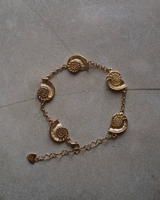 Bracelet nautilus gold plated