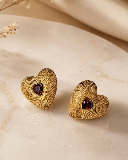 Earrings Touch of Love Gold plated