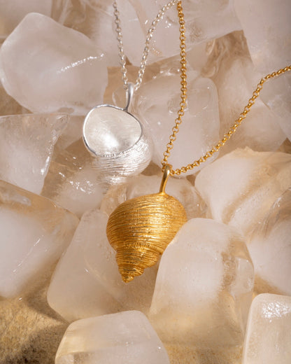Necklace Spiral Shell gold plated