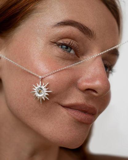 Guiding Star Necklace Silver, handcrafted jewelry by Celestera in Bali