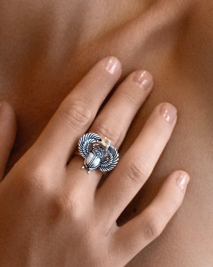 Ring Scarabeus Silver