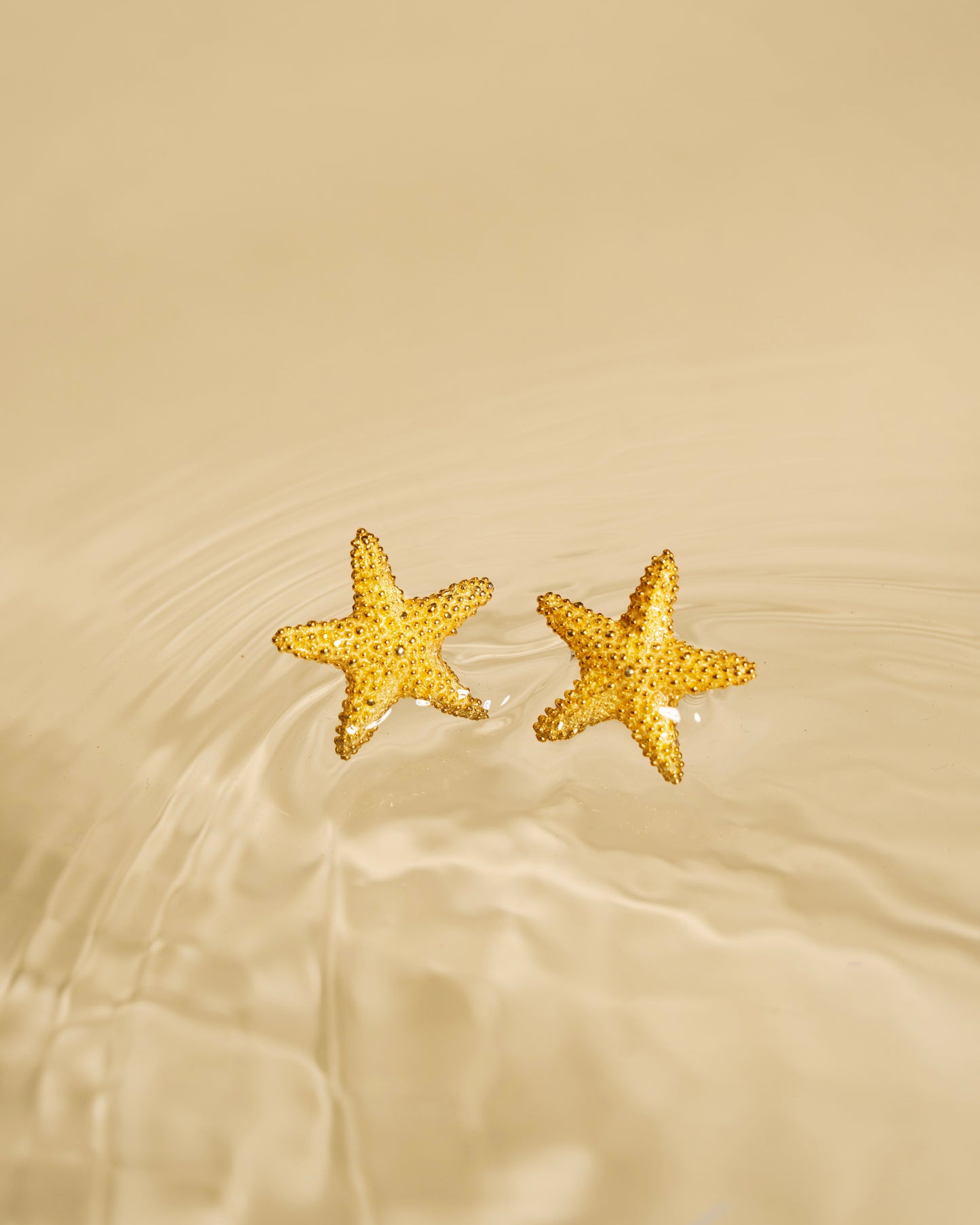 Earrings Sea Stars gold plated