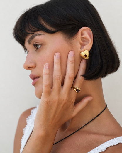 Earrings Touch of Love Gold plated