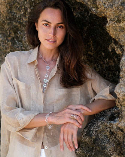 Necklace Chakras Silver