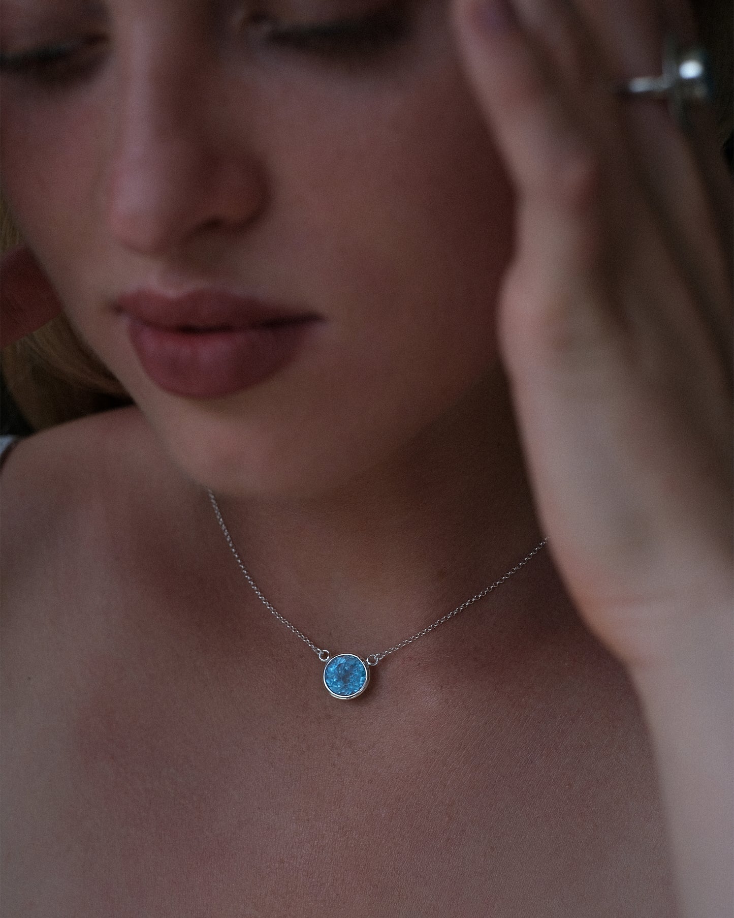 Necklace Blue Topaz