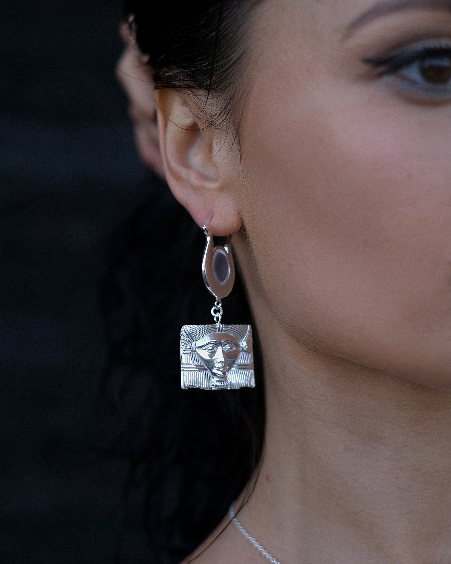 Earring Goddess Hathor Silver 925