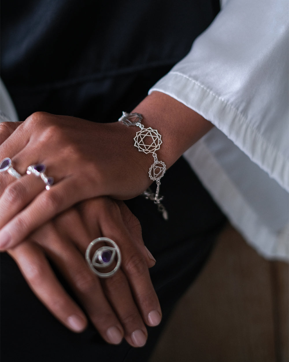 Bracelet Chakras Silver 925