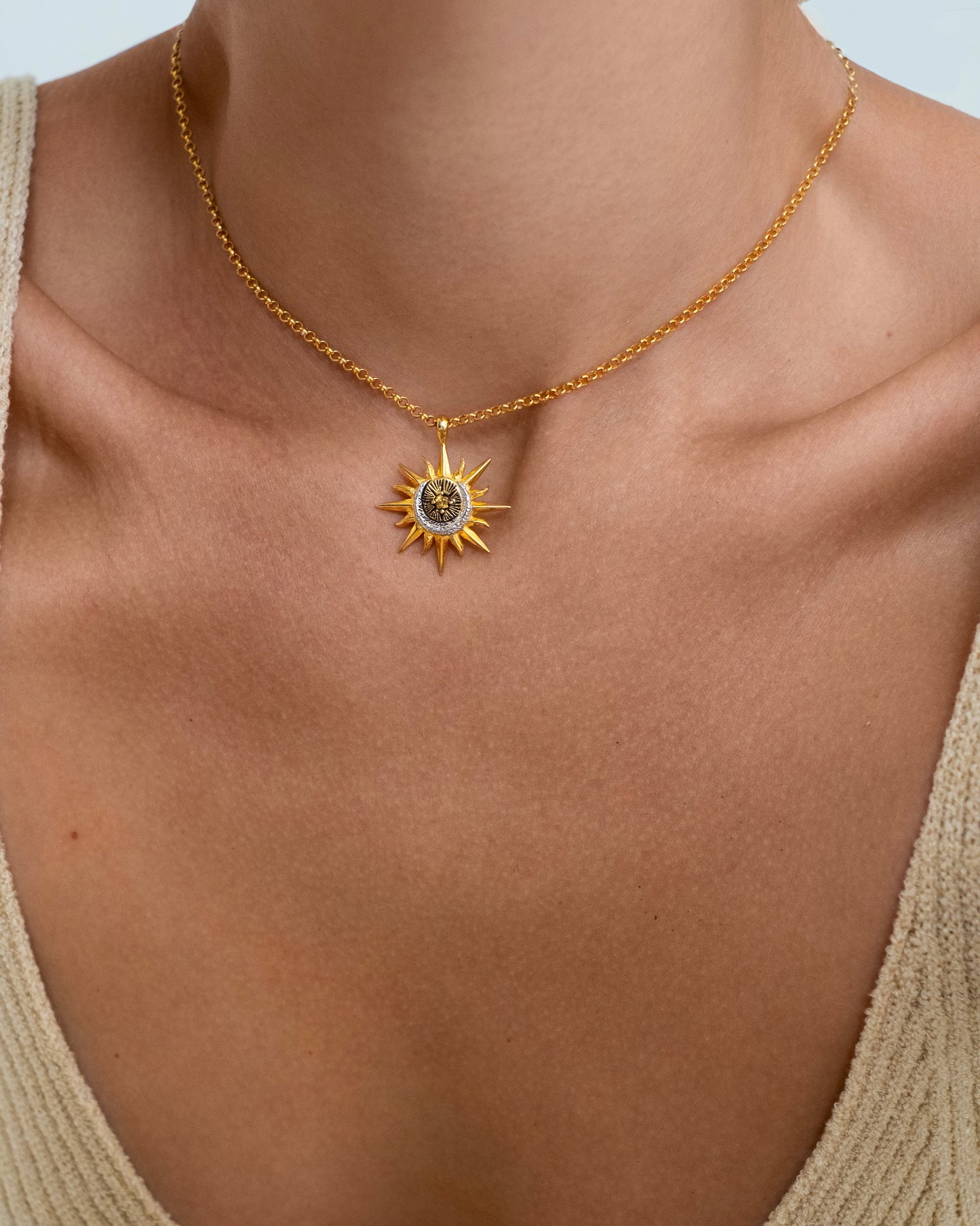 Necklace Guiding Star gold plated