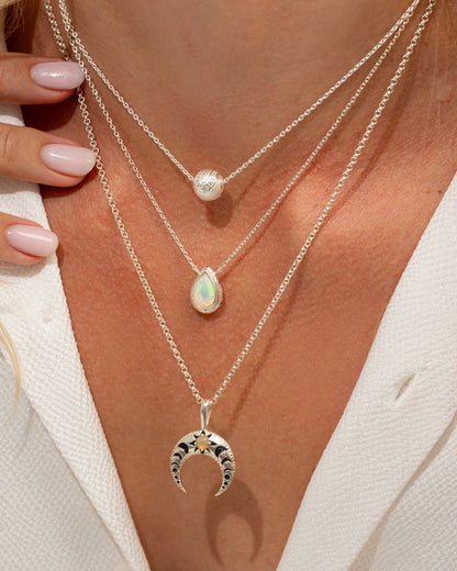 Necklace Golden Point Silver