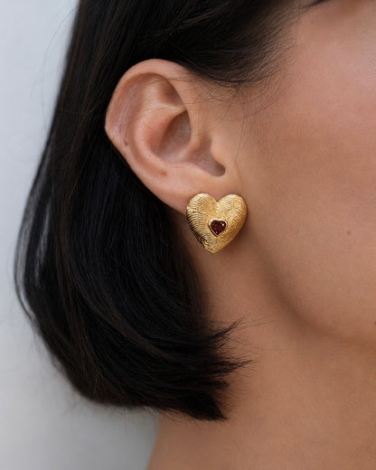 Earrings Touch of Love Gold plated