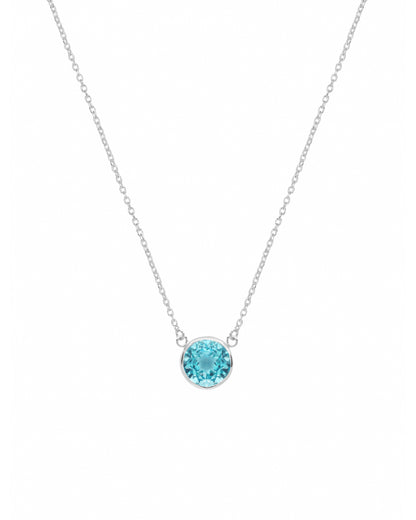Necklace Blue Topaz, handcrafted jewelry by Celestera in Bali