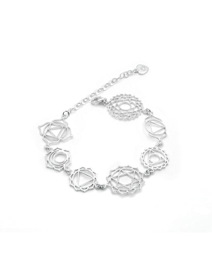 Bracelet Chakras Silver, handcrafted jewelry by Celestera in Bali